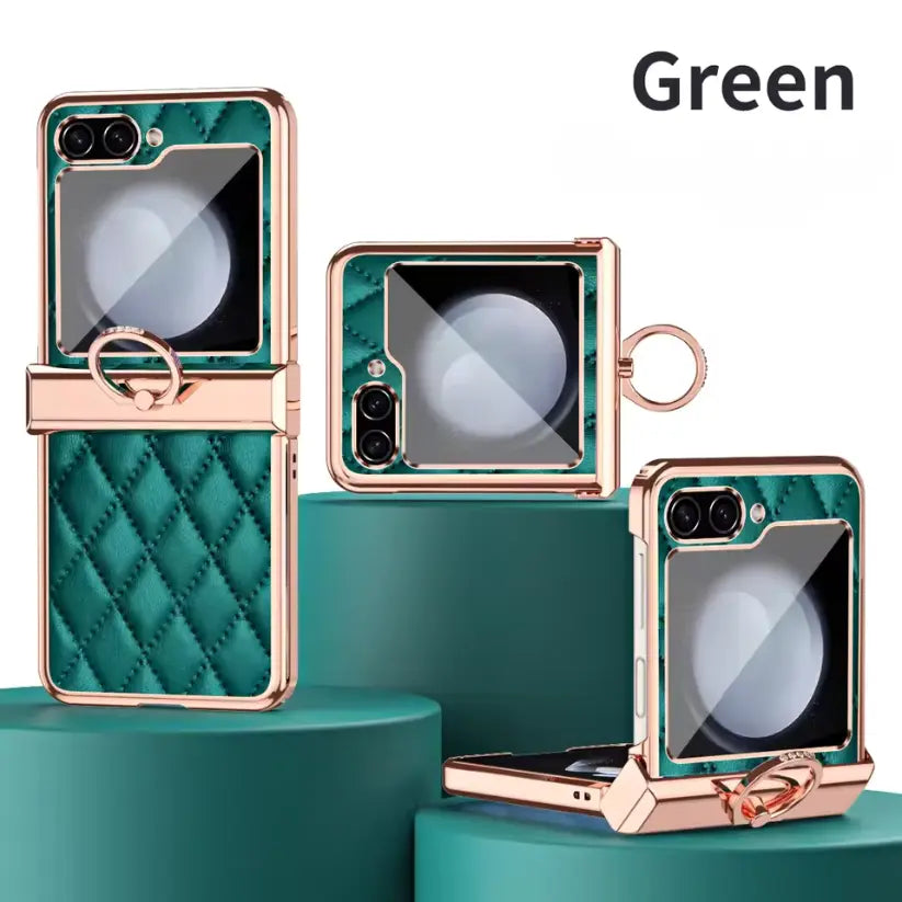 💜 LuxeQuilt™ Electro – Z Flip Series