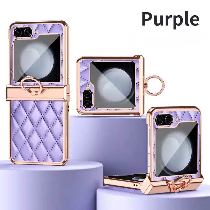 💜 LuxeQuilt™ Electro – Z Flip Series